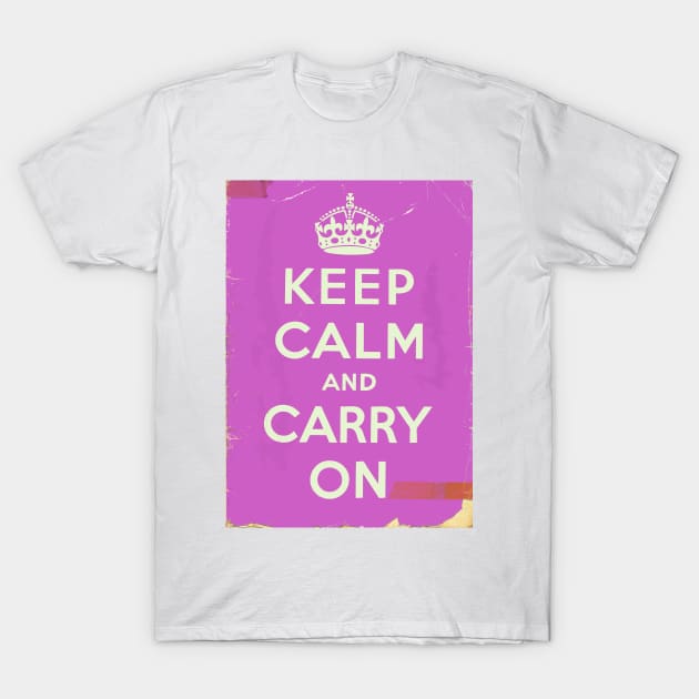 Keep Calm and Carry on vintage T-Shirt by nickemporium1